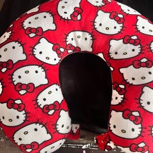 Hello Kitty Red and White Plush Neck Pillow